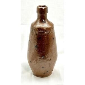 VINTAGE A RANGEL R DE AZEMEIS STONEWARE POTTERY JUG BOTTLE 9.25” PORTUGAL RARE